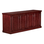 Office Star Townsend 4-Door Credenza 72x20x30H - Office Credenza in Royal Cherry