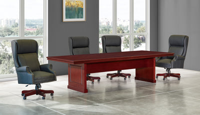 Office Star Townsend Rectangular Table 120" X 48", - Rectangular Office Table in Royal Cherry