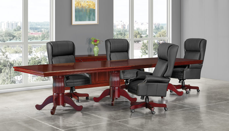Office Star Townsend Rectangular Table with Queen Anne Base 72x36x30H - Rectangular Office Table