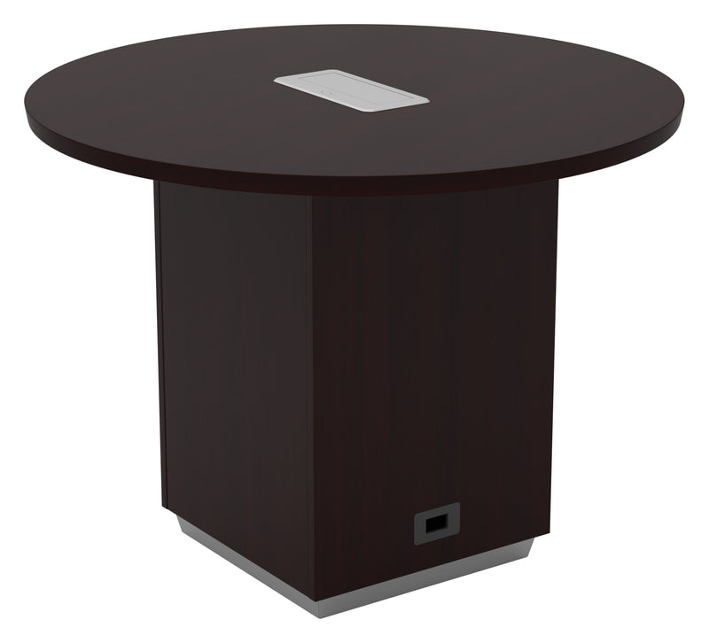 Office Star 48" Round Table - Round Office Table in Dark Roast