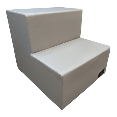 Allsteel Grey 2-step soft seating.