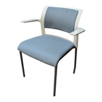Steelcase Move Stack Chair - Grey Back and Niagara Fabric.
