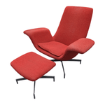 used steelcase Coalesse Wing Chair in red