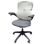 Knoll generation task chair - grey mesh back and grey fabric seat