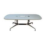 Herman Miller Conference Table with Power, Grey Top 72x30