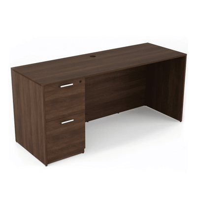 Credenza i5 Industries 24x66 with File Pedestal | Two Filing Drawers with Ball Bearing Slides