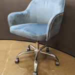 used Blue/chrome Base Task Chair