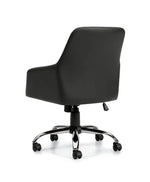 Conference Chair with Charcoal Luxhide Upholstery, Chrome Base, and Tilter Mechanism