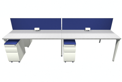 XPand System 24x72 Office Benching - 4 Pack | Double Station Collaborative Workspace