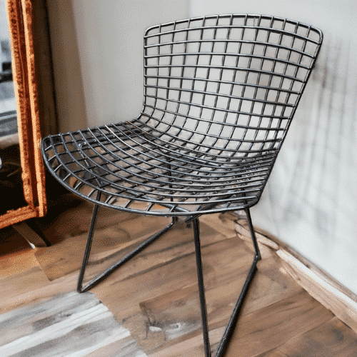 Knoll Bertoia Black Wire Chair