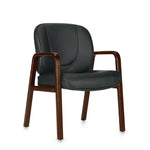 Wood Frame Guest Chair with Padded Seat | Offices To Go OTG11770BES