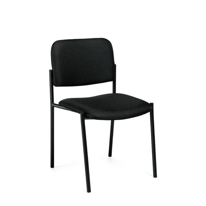 Black Armless Stack Chair