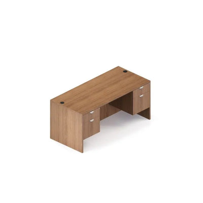 66" Rectangular Desk with 22" Depth Hanging Box/File Pedestal - Complete Workstation