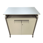 used Bar height table sea grey
