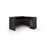 L Shape 71" Reception Desk Shell with BBF