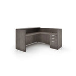 L Shape 71" Reception Desk Shell with BBF