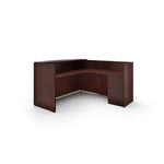 L Shape 71" Reception Desk Shell with BBF