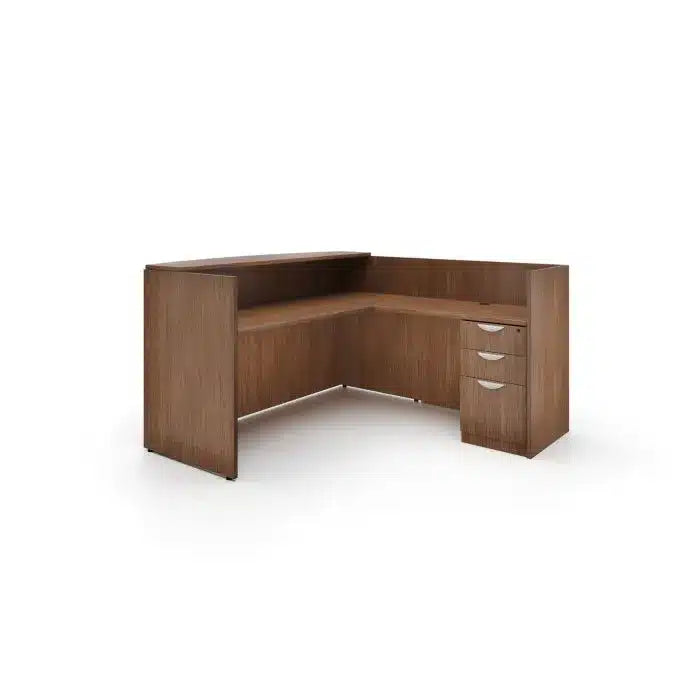 71 Reception Desk Shell with BBF and Laminate Top – 247workspace