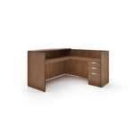 L Shape 71" Reception Desk Shell with BBF