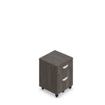 48" x 24" Rectangular Height Adjustable Desk with Acrylic Panel & Mobile Pedestal | Ergonomic Sit-Stand Workstation