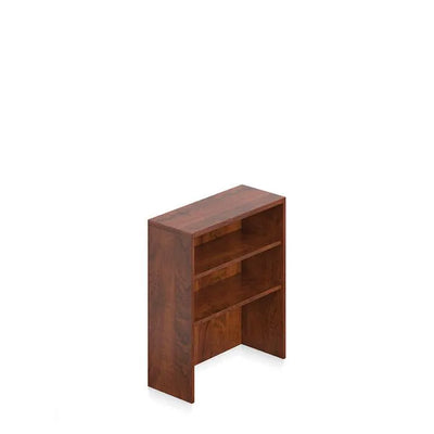 Desktop Bookcase 36 Inch Height Tabletop Storage | Three Shelf Organizer with Laminate Finish