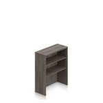 Desktop Bookcase 36 Inch Height Tabletop Storage | Three Shelf Organizer with Laminate Finish