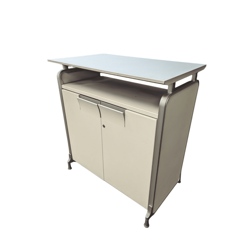 used Bar height table sea grey