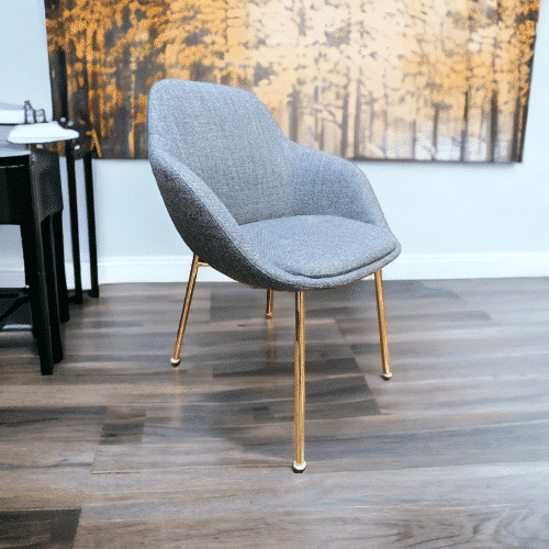 Used Bernhardt Chantal Guest Chair midnight Blue/chrome Base