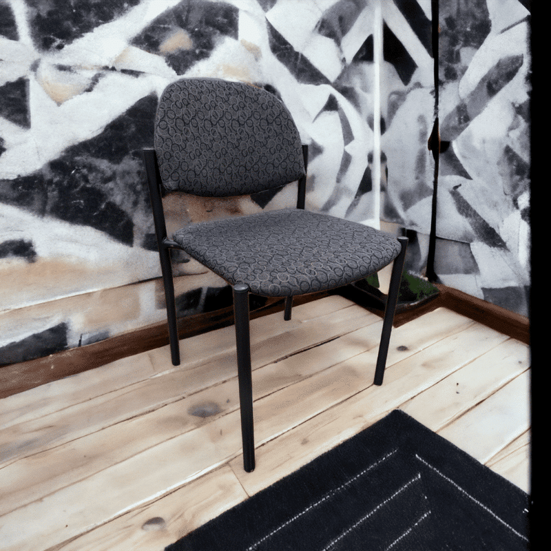 used Global Grey Circle Stack Chair