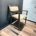 used Haworth Beige Leather Side Chair