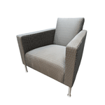 Used Hbf Loung Ch – Brown & Bluemetal Legs
