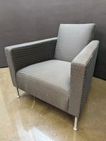 Used Hbf Loung Ch – Brown & Bluemetal Legs