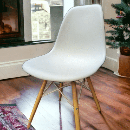 Used Herman Miller Eames Molded Plastic Chair Wood Legs