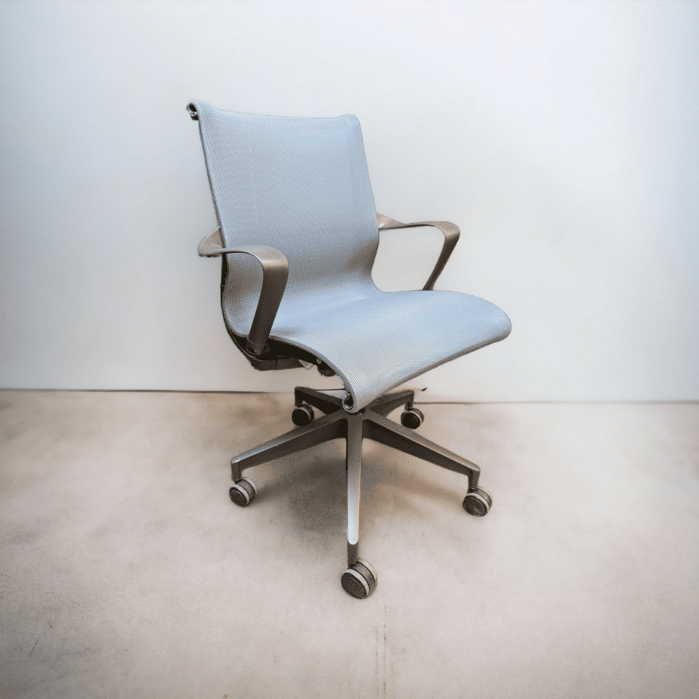 Pre-Owned Herman Miller Setu Conference Chair | Blue Fabric Graphite B ...