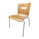 used Leland Brown Stack Chair – Wood