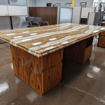 used Marble Desk & Credenza