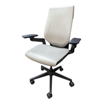 used Steelcase Gesture Chair 442a40grey Leather