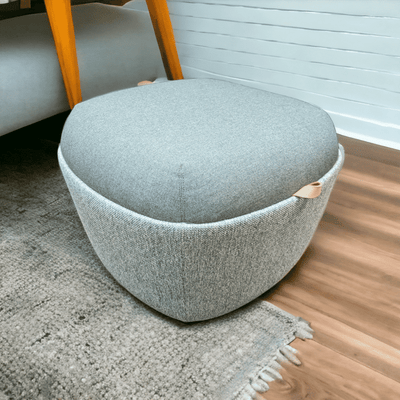 used Studio Tk Cresto Green Pouf with casters