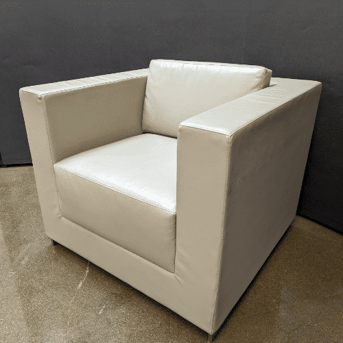 Used Bernhardt Tan Leather Club Chair