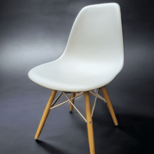 Used Herman Miller Eames Molded Plastic Chair Wood Legs
