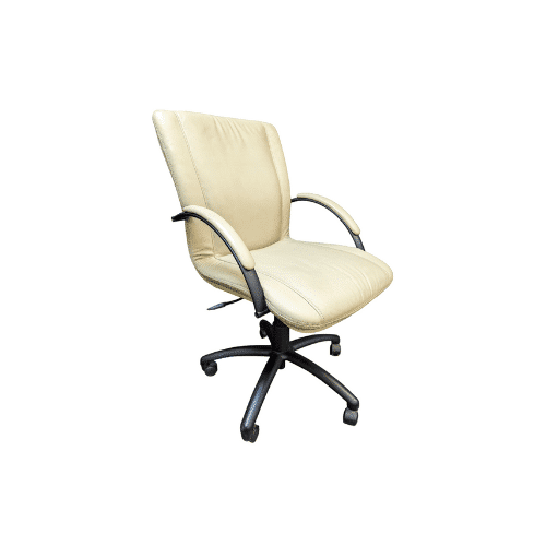 Used 9 to 5 Cayman Leather Mid-Back Conference Chair