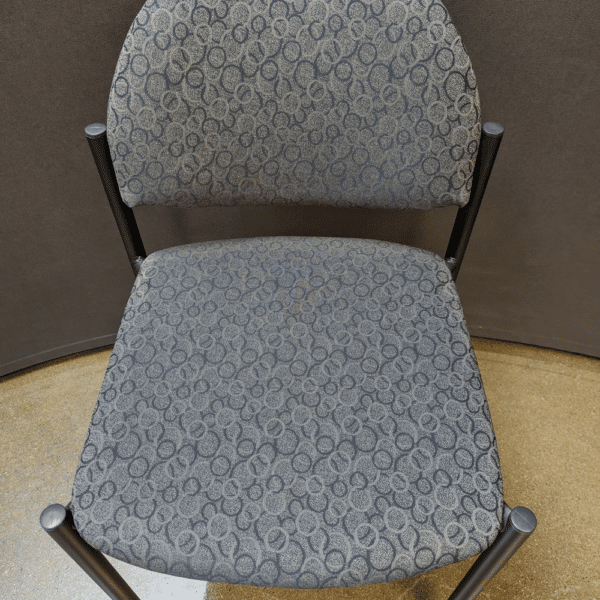 used Global Grey Circle Stack Chair