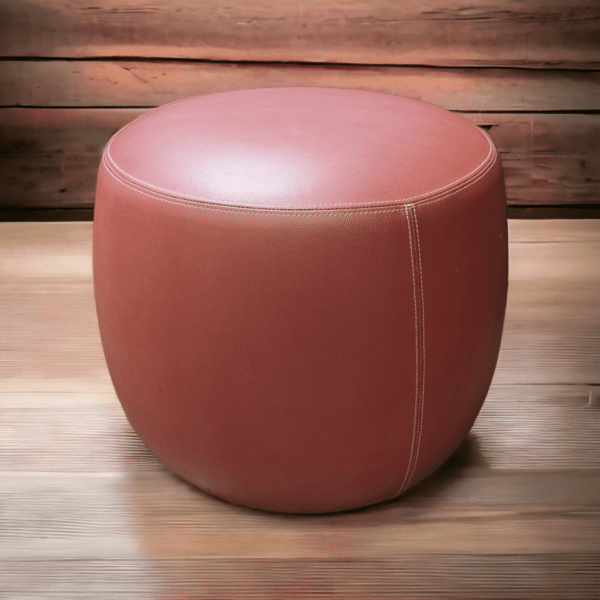 Used Bernhardt Apel Stool – Burgandy Leather