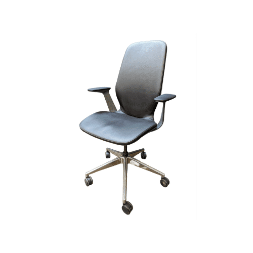 Used Steelcase SILQ Conference Chair – Black Leather