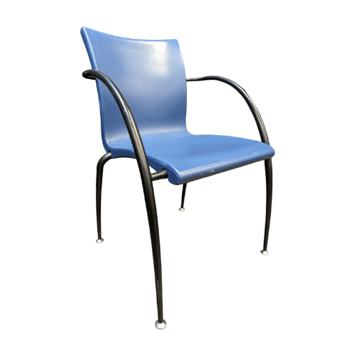 Wiesner Hager Modde Chair- Blue With Metal Frame