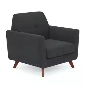 OfficeSource Partridge Collection Lounge Chair w/Dark Cherry Legs