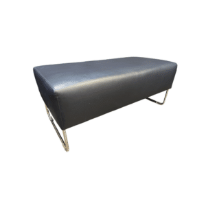 Used Bernhardt Navy Blue Leather Bench