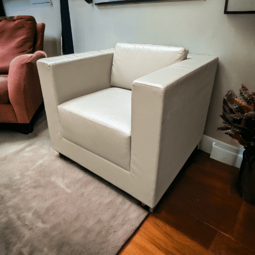 Used Bernhardt Tan Leather Club Chair