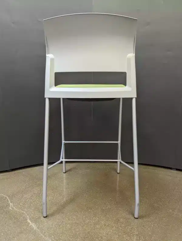used Steelcase Barstools – Lime Green/grey