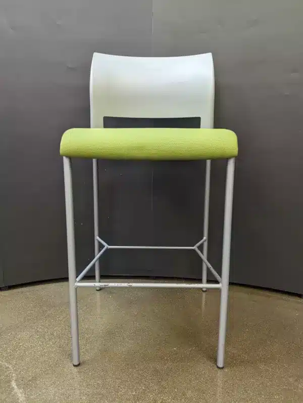 used Steelcase Barstools – Lime Green/grey
